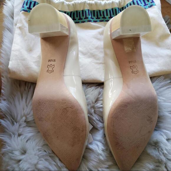 Tory Burch Aurora Pump Cream SPECTACULAR Condition 9 1/2 - Picture 6 of 14